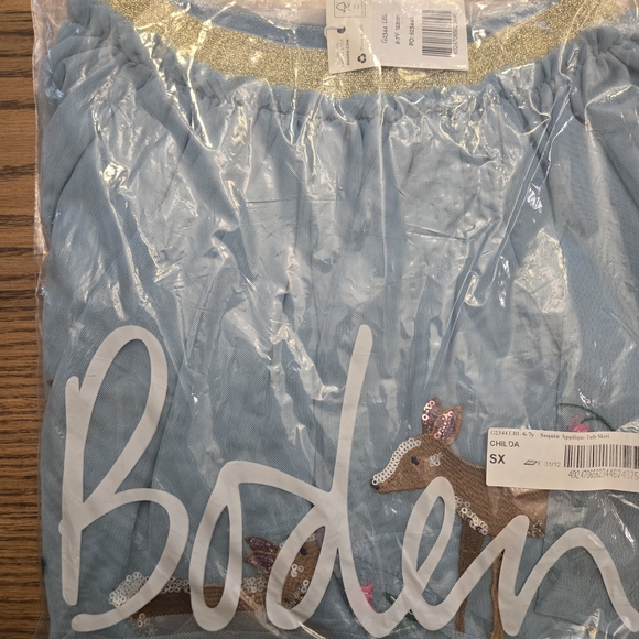 Boden Blue Skirt with Deer Embroidery - Picture 9 of 9